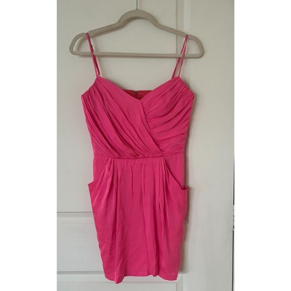 Mara Hoffman Pink Rouched Mini Dress sz 6